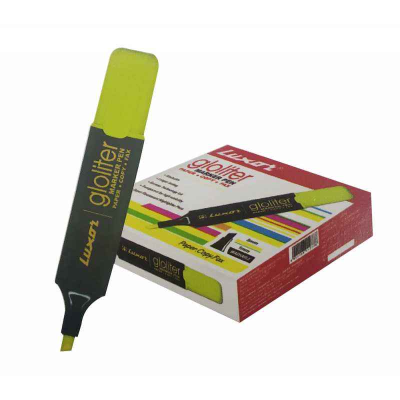 Luxor Super Fluorescent Yellow Gloliter Pen, 887 N