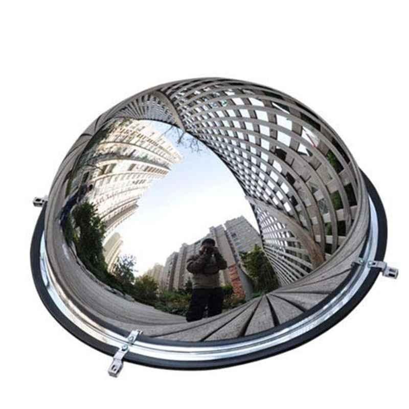 Dua Export 12 inch Acrylic Silver Full Dome Convex Mirror, DUA-D5