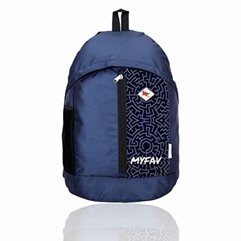 My Fav 25L Polyester Navy Blue Laptop Backpack, MFB0133