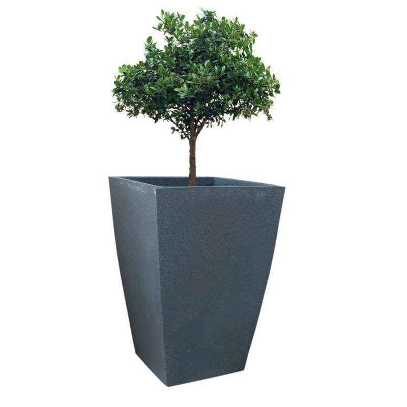 Fox B 18 Inch Square Grey German Polymer Planter, TK1812-G