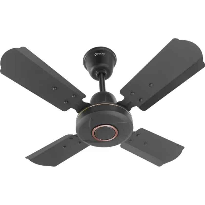 Prolife Optima 60W Smoke Brown Regular 4 Blade Ultra High Speed Ceiling Fan, Sweep: 600 mm (Pack of 4)