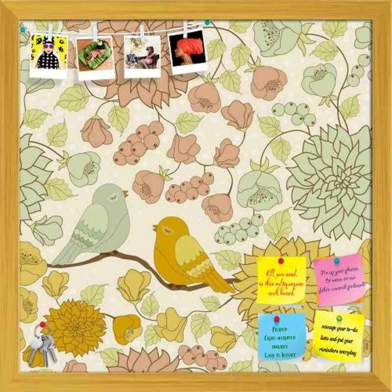 ArtzFolio 50.8x50.8x1cm Golden Printed Bulletin Notice Pin Soft Board, AZSAO25235693BLB_FR_L_03_GD