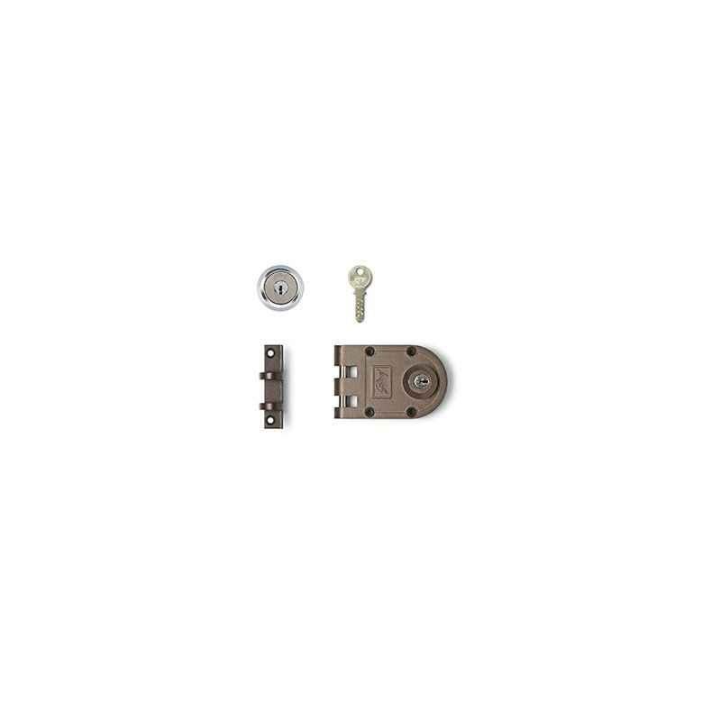 Godrej Ultra Vertibolt 2C Texture Brown Rim Lock, 8109