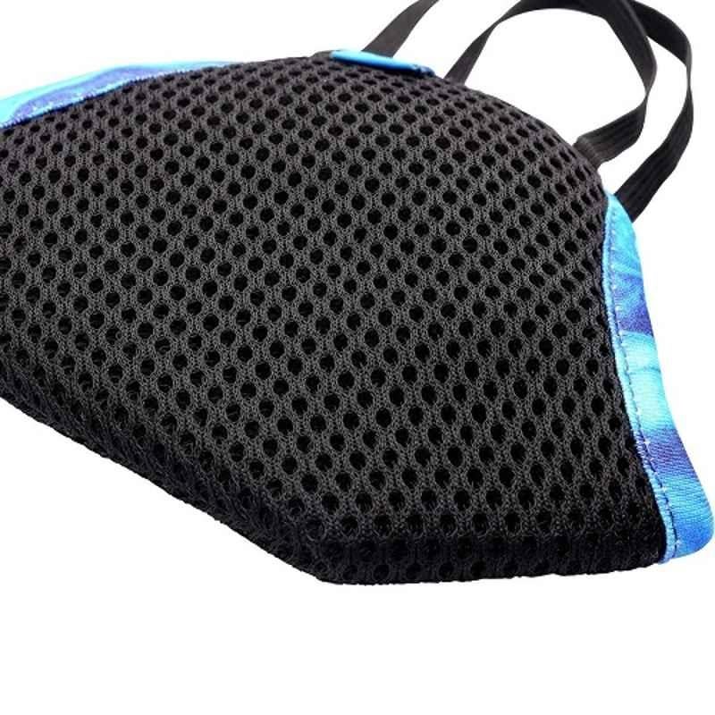 Fastrack 4 Layers Black Reusable Mask, M0001NBK04 (Pack of 4)