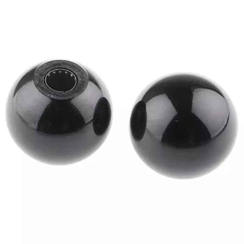 RS Pro M12 Black Duroplast Ball Clamping Knob, 686597
