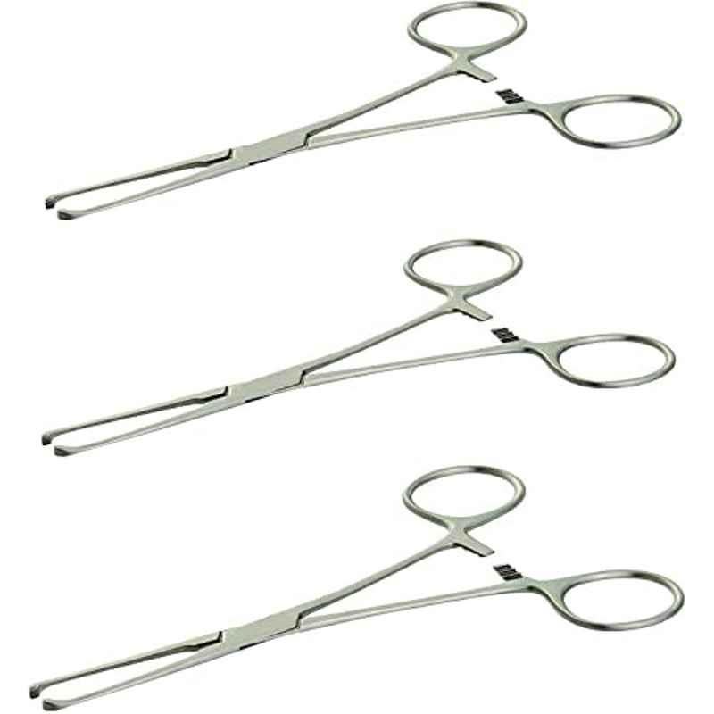 Forgesy Stainless Steel Surgical Alice Tissue Forcep, SUNX52 (Pack of 3)