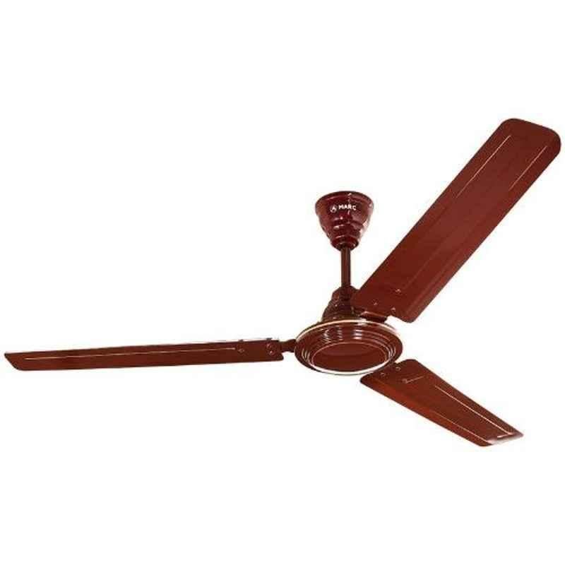Marc Rev 75W Brown Ceiling Fan, Sweep: 1200 mm