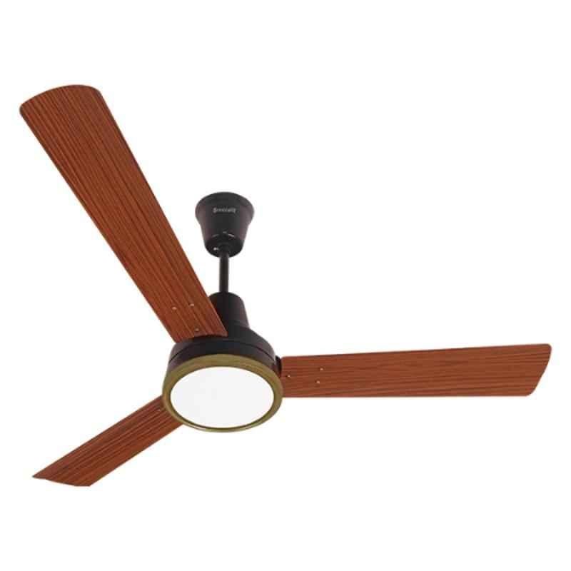 Breezalit Alina 65W Pearl Black Designer Ceiling Fan with Remote, BZ029, Sweep: 1200 mm