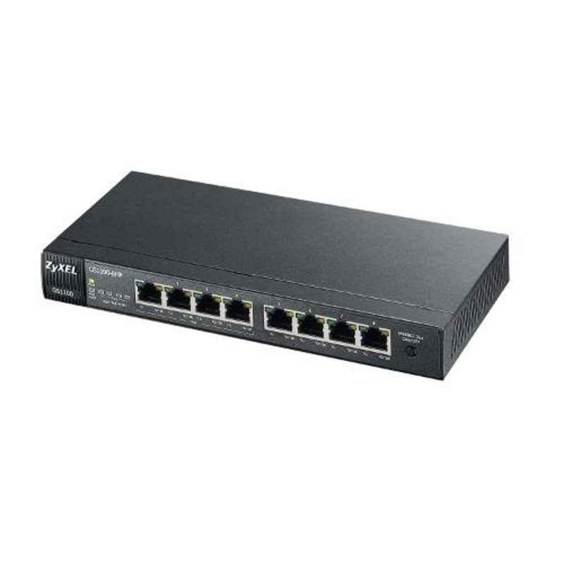 Zyxel 8 Ports GBE Unmanaged POE Switch, GS1100-8HP