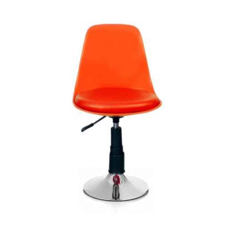 Rajpura Orange Chrome Base Study Stool
