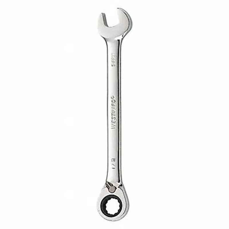 Westward 7 inch Alloy Steel Chrome Ratchet Wrench, 54PP37