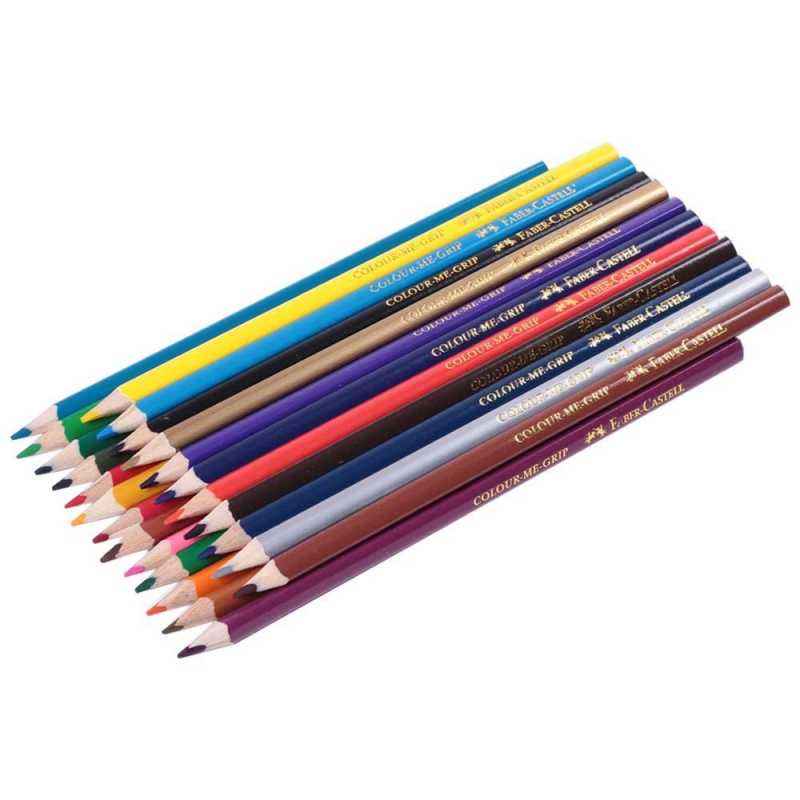 Faber-Castell Triangular Colour Pencils, 118024 (Pack of 24)