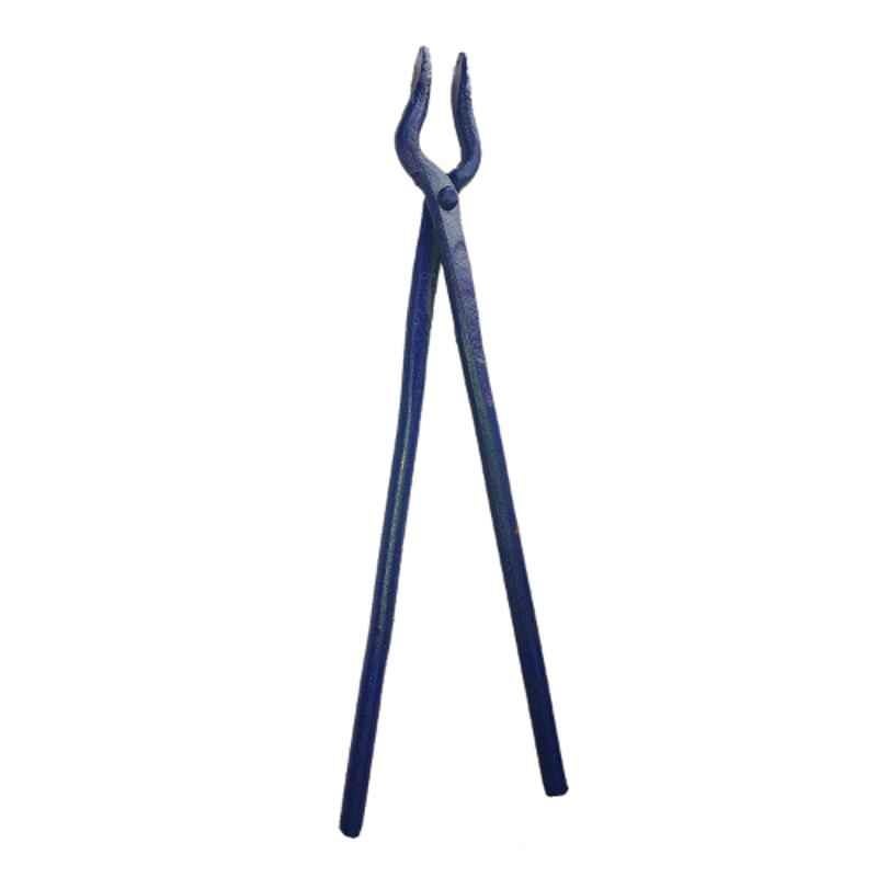 ATC 500g Steel Black Smith Tong with Flat Nose, Size: 15 inch