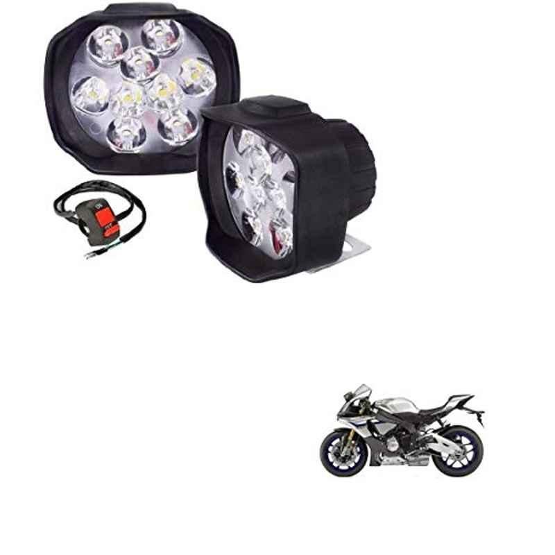 Kozdiko 2 Pcs Sheen 15W 9 LED 6000k Transformer Bumble Bee Style LED Fog Light Set for Yamaha YZF Rim, koz_81354
