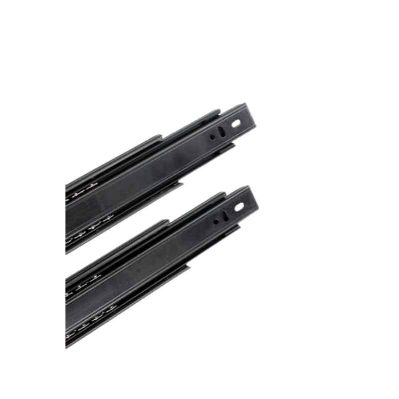Cozi Gold 22 inch Mild Steel Black Telescopic Channel, YS1724 (Pack of 15)