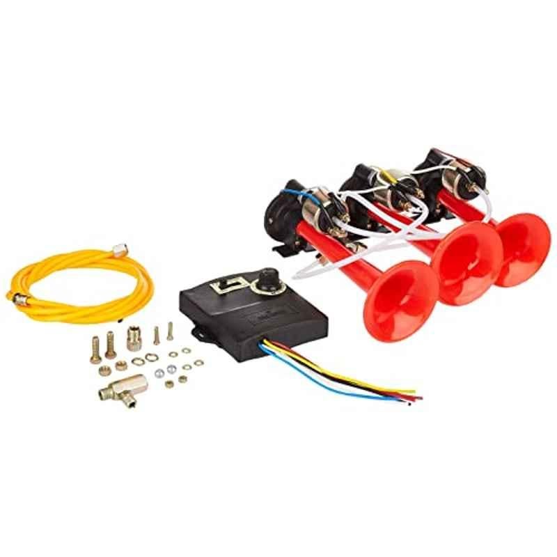 Uno Minda 24V 3 Pipe 25 Ways Universal Air Horn for Commercial Vehicle, P3011PV