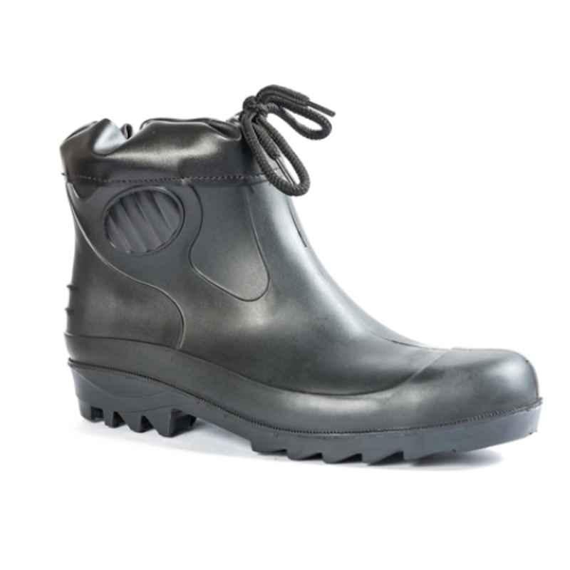 Hillson Coller Steel Toe PVC Black Safety Shoes, Size: 8
