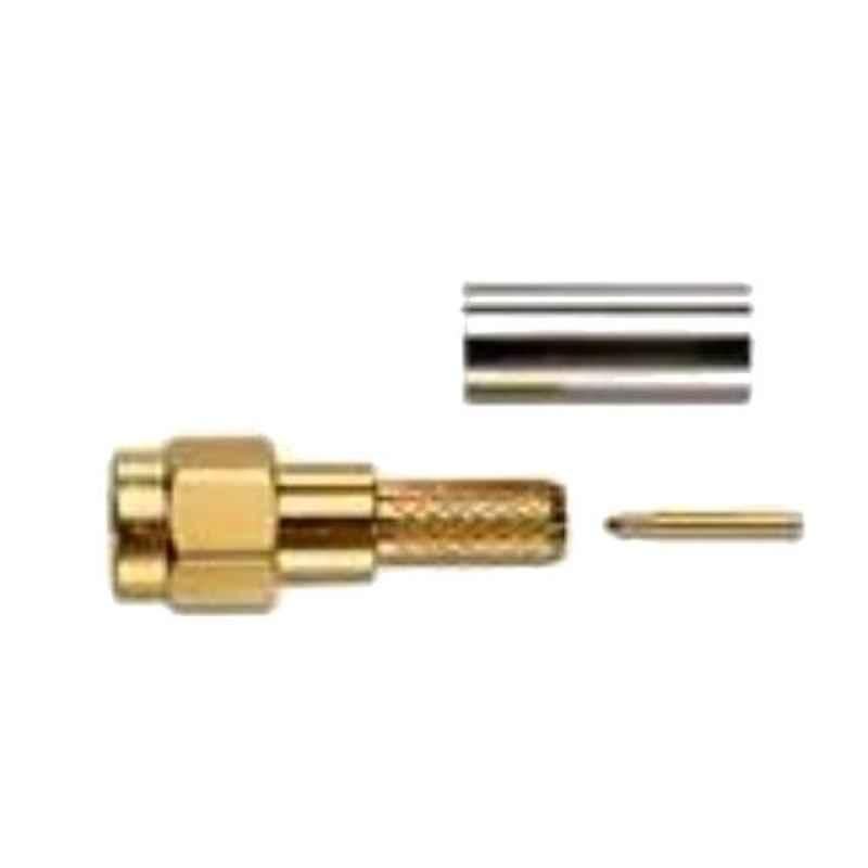 Pomona 72943 SMA Plug Straight Crimp RF Connector, 3094089