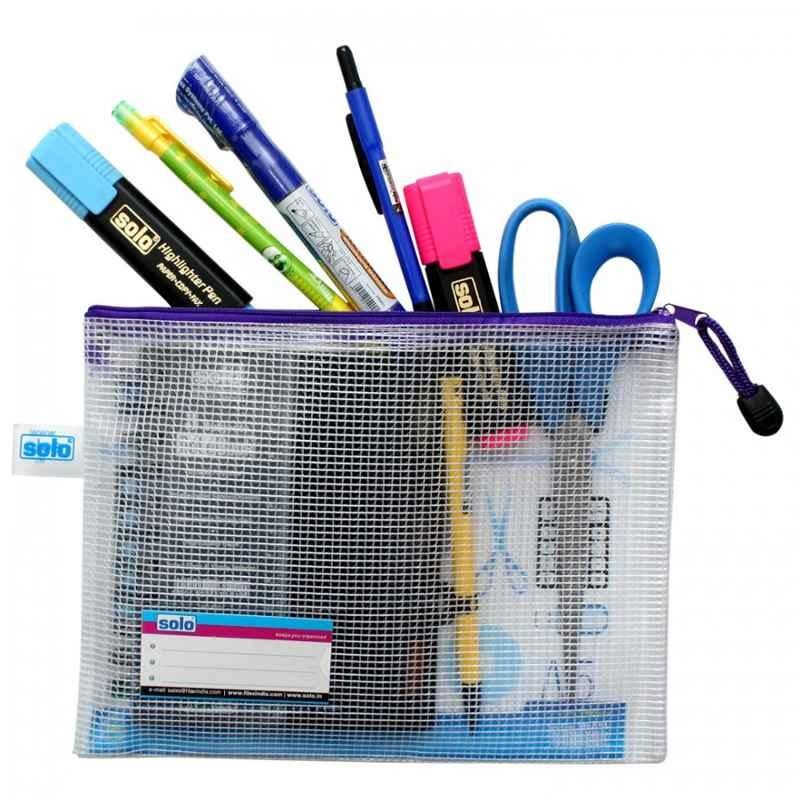 Solo A5 Blue My Zipper Bag, MFA51 (Pack of 10)