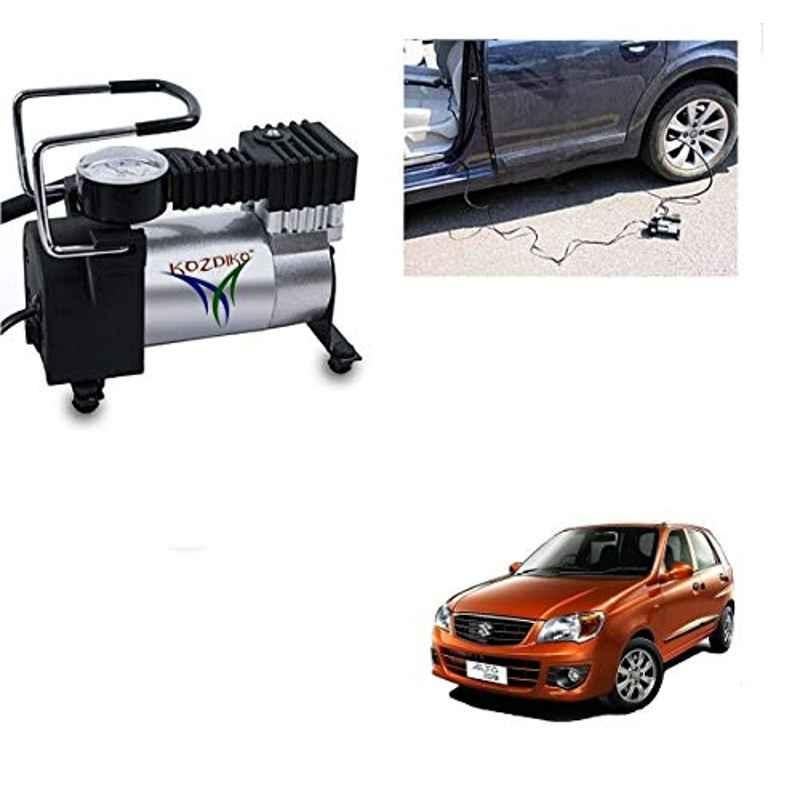 Kozdiko 12V DC Heavy Duty Metal Tyre Inflator for Maruti Suzuki Alto K10, Tyre_Inflator_D113