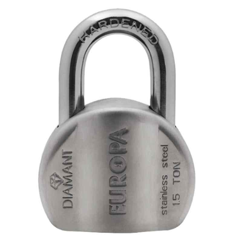 Europa 5 Pin Commercial Diamant Pad Lock with 3 Keys, L158 SS