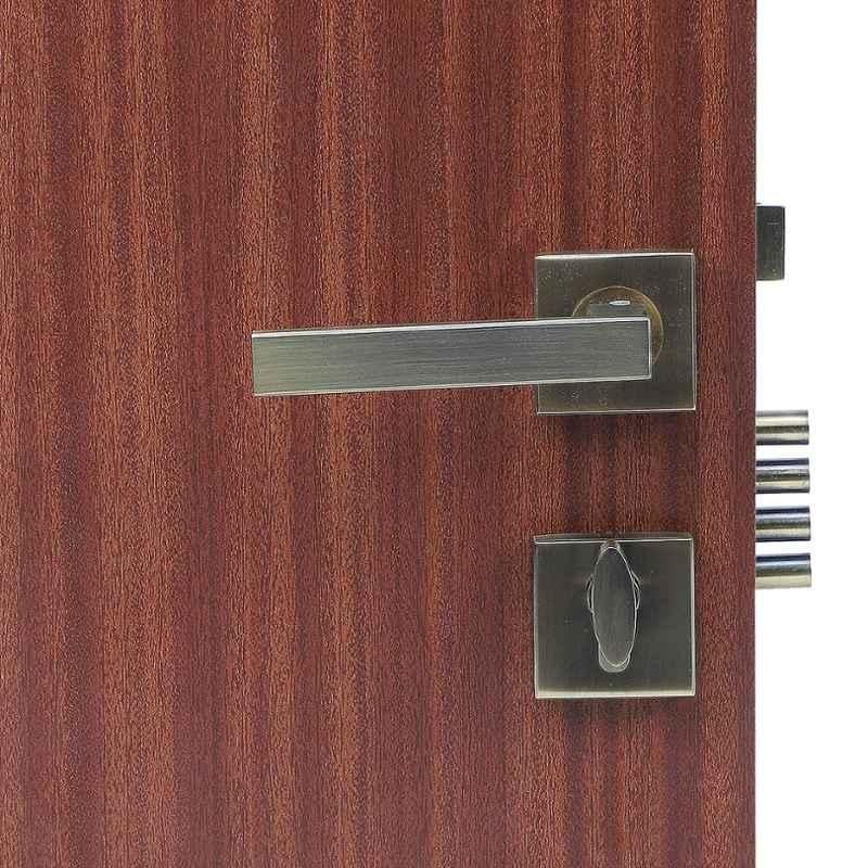 Handle Waala Rose LB-301 60mm Stainless Steel Silver One Side Key Mortise Door Lock Set