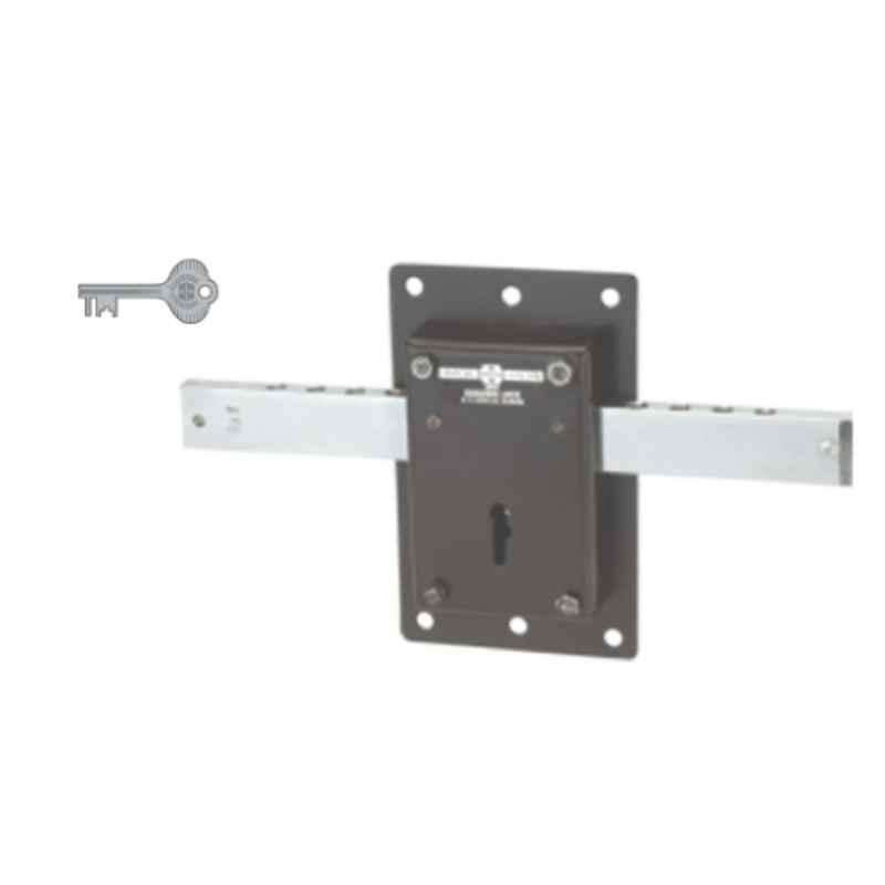 Harrison Universal 10 Turn PC Finish Godown Lock with 3 Keys for Double Door, 0494