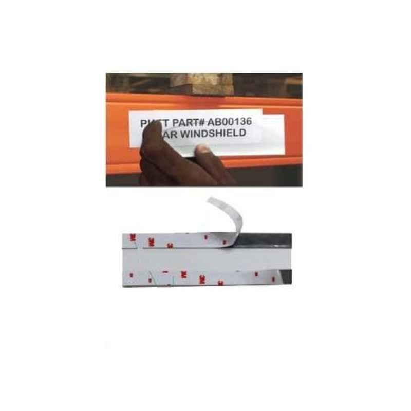 Plastikraft 100mm Plastic Self Adhesive Label Holder (Pack of 50)