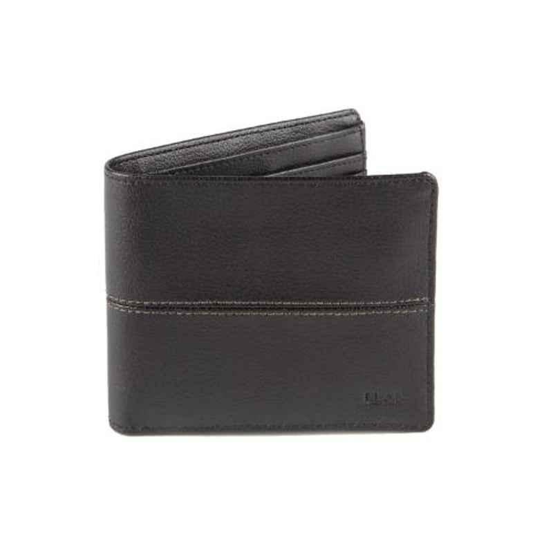 Elan 11x2x9cm 8 Slots Black Bifold Card Wallet, EFW-5102-BL
