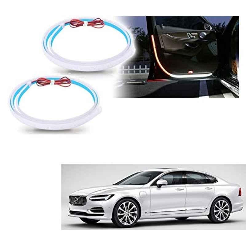 Kozdiko 2 Pcs 120cm Car Door Opening Warning LED Strips Safety Light Set for Volvo S90