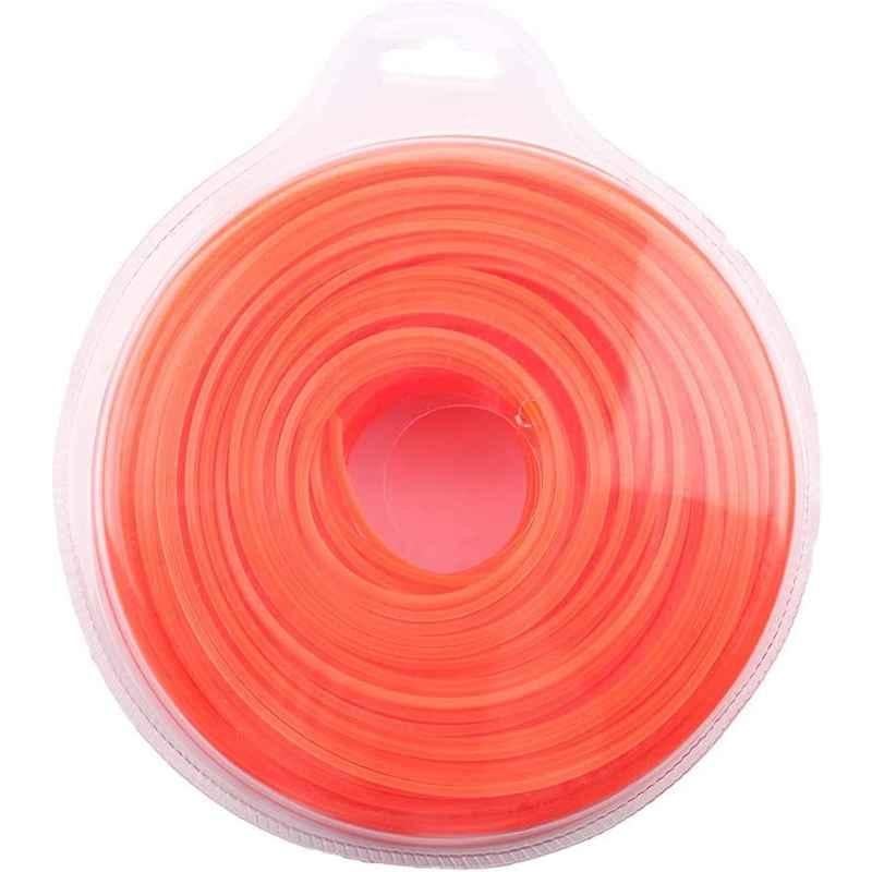Farmo Tools 3mm 15m Square Nylon Trimmer Line for Brush Cutter, SNEA0111