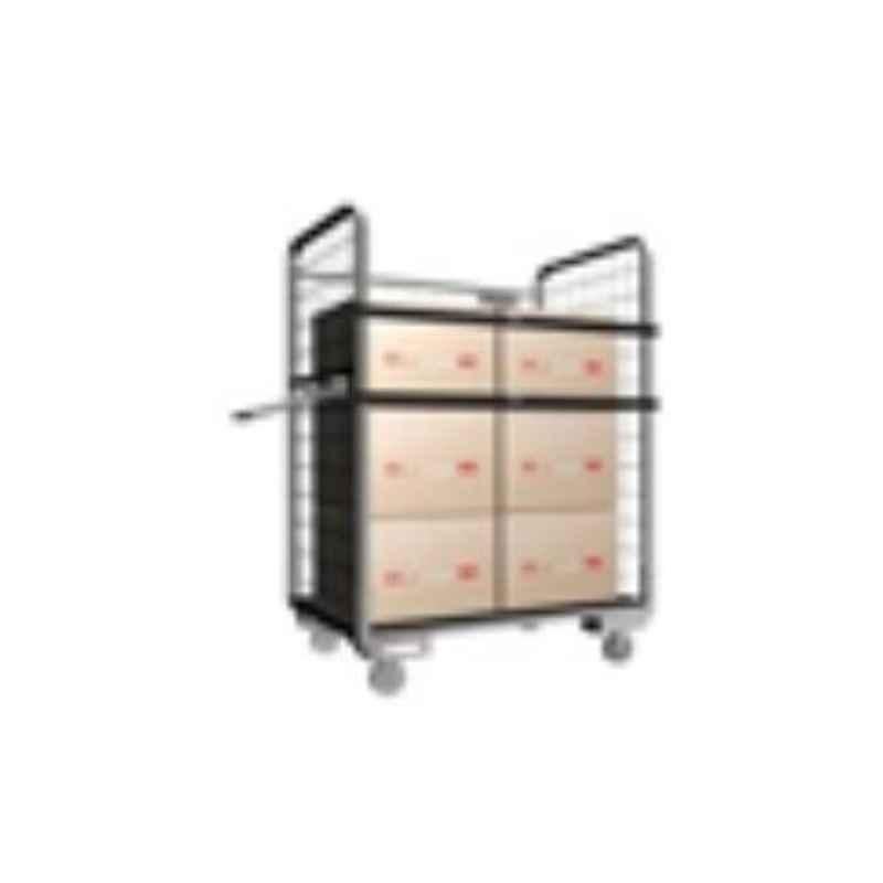 Suwas 600kg 1000x750x1700mm Steel Material Handling Cage Box Trolley, SU-MHCT-002
