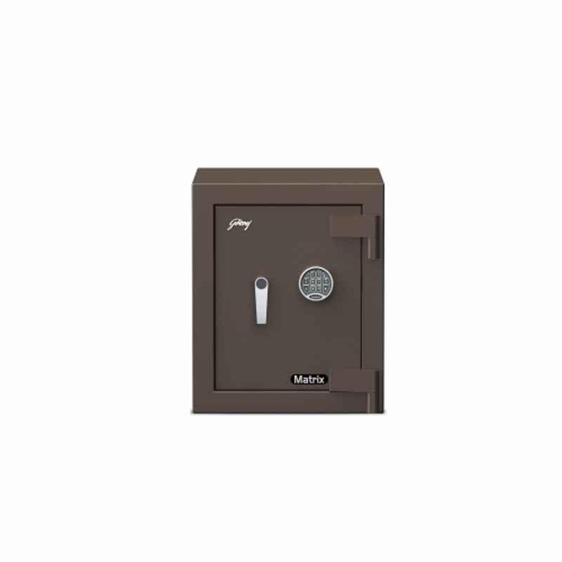 Godrej Matrix 1814 V5 EL 50 Liters Coffee Brown Digital Safe Lokcer with Internal Lighting & Master Password (Tijori)