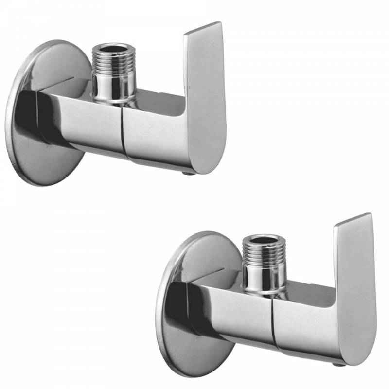 Jainex Era Angle Faucet with Wall Flange, ERA-6613-S2 (Pack of 2)