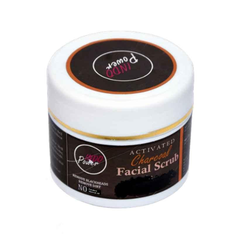 Indopower DD107 100g Activated Charcoal Facial Scrub