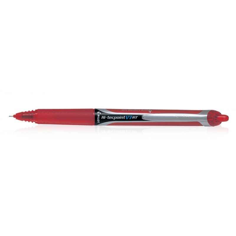 Pilot Hi Techpoint V7 RT Red Pens, 9000019598 (Pack of 12)