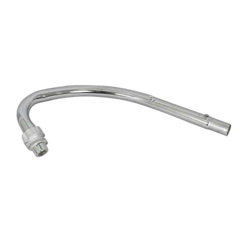 AllExtreme EXRG58 Chrome Twin Spark Exhaust Silencer Bend Pipe