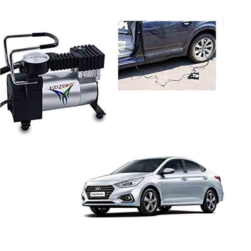 Kozdiko 12V DC Heavy Duty Metal Tyre Inflator for Hyundai Verna Nextgen 2017, Tyre_Inflator_D247