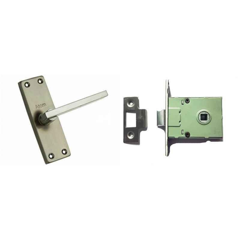 Atom G-4 Stainless Steel Stain Finish Universal Baby Latch Set