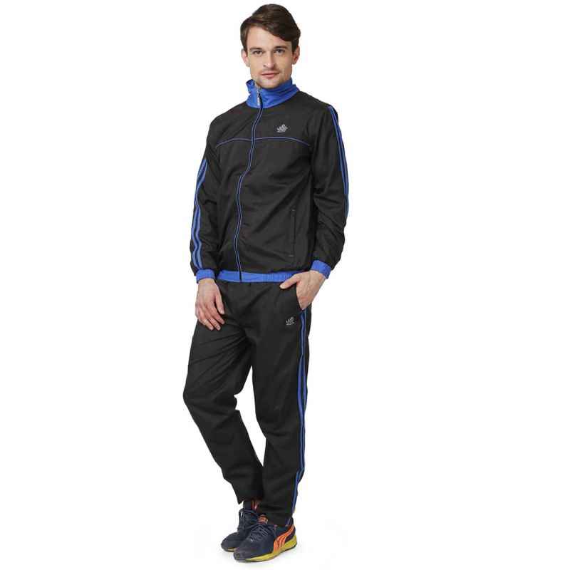 Abloom 111 Black & Royal Blue Tracksuit, Size: M