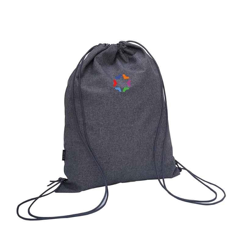 Stolt Fit Polyester 10-15L Metal Grey Drawstring Bag