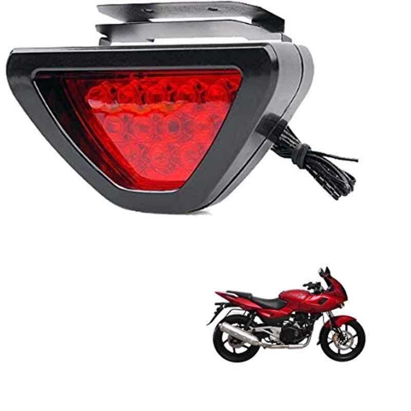 Kozdiko 12 LED Triangle Shape Bike Brake Light with Flash Mode for Bajaj Pulsar 200, koz_94861
