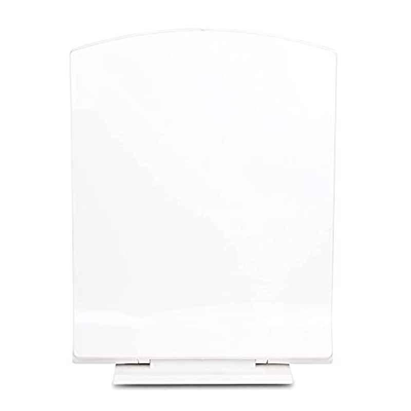 Elegant Casa 41x36cm White Round Sleek Soft-Closing PP Toilet Seat Cover for Commode, A9
