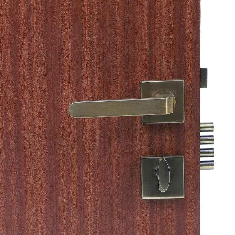 Handle Waala Rose LB-303 60mm Stainless Steel Silver One Side Key Mortise Door Lock Set