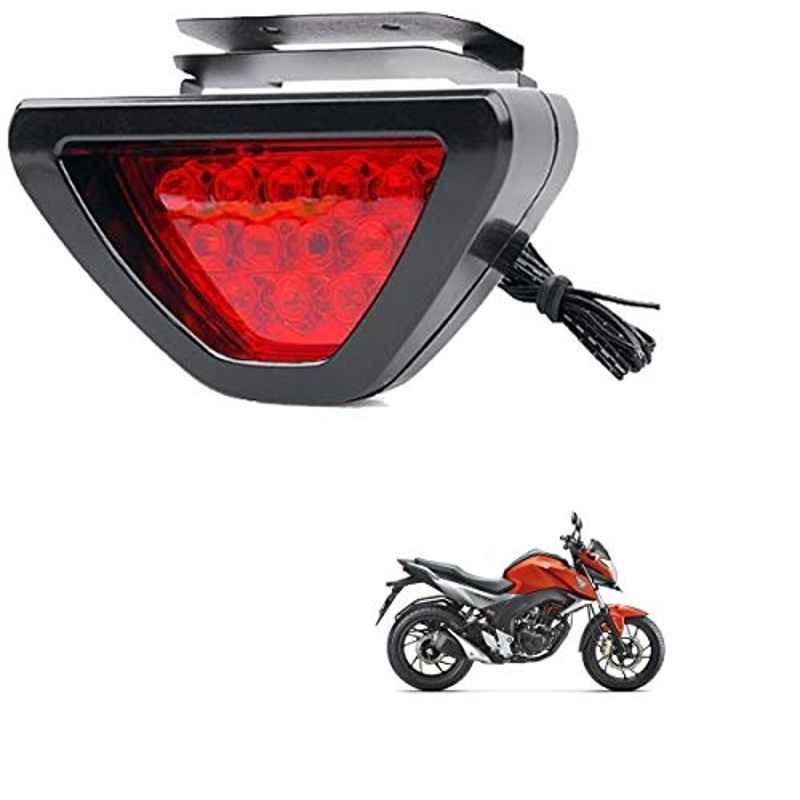 Kozdiko 12 LED Triangle Shape Bike Brake Light with Flash Mode for Honda CB Hornet 160R, koz_94738