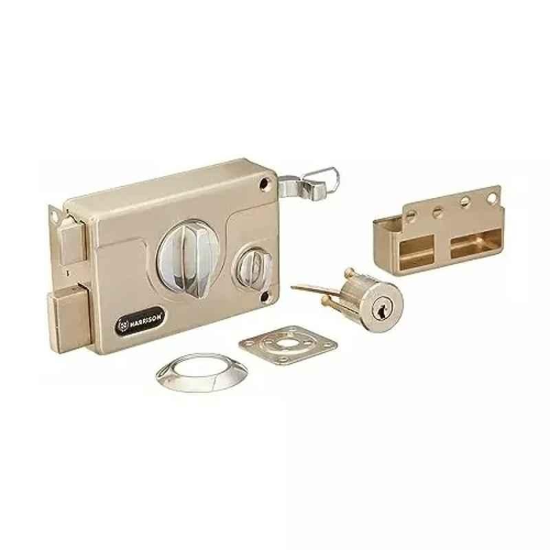 Harrison 80x120mm Shield Twin Bolt Stainless Steel Door Rim Lock, 0576