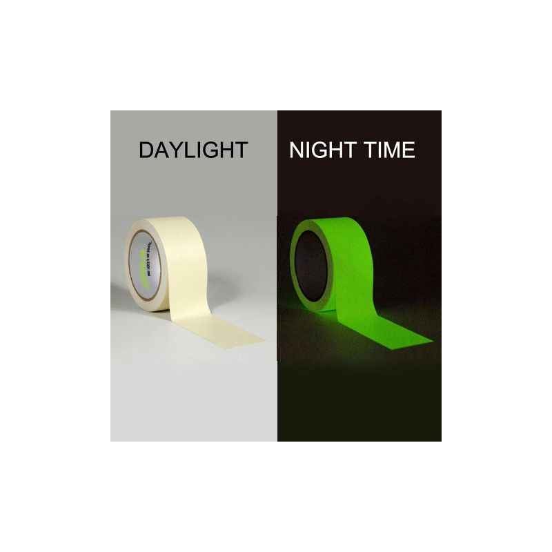Clickforsign 48mm Glow In The Dark Night Vinyl Self Adhesive Tape (Pack of 2)