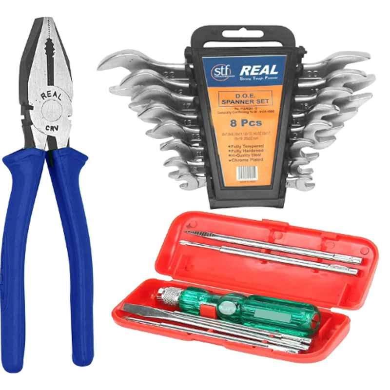Real Stf 15 Pcs Multi Hand Tool Kit