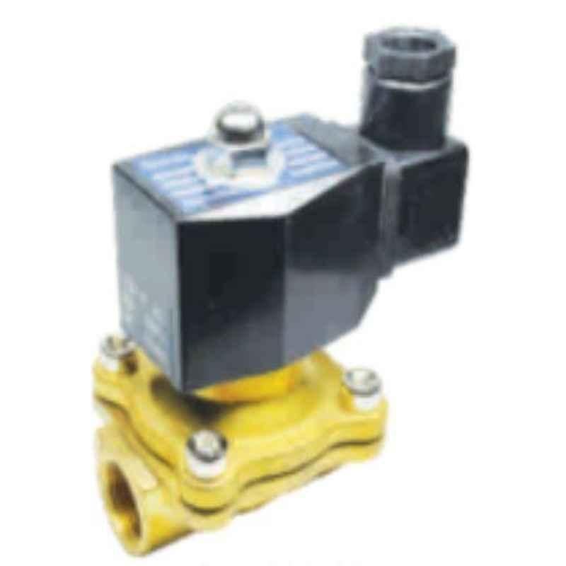 Akari 1/4 inch 2/2 Way Brass Diaphragm Valve with Din Coil, 2TB-025-08 DIN