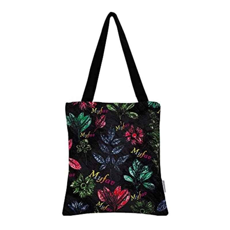 My Fav Cotton Printed Canvas Tote Bag, MFCTB019